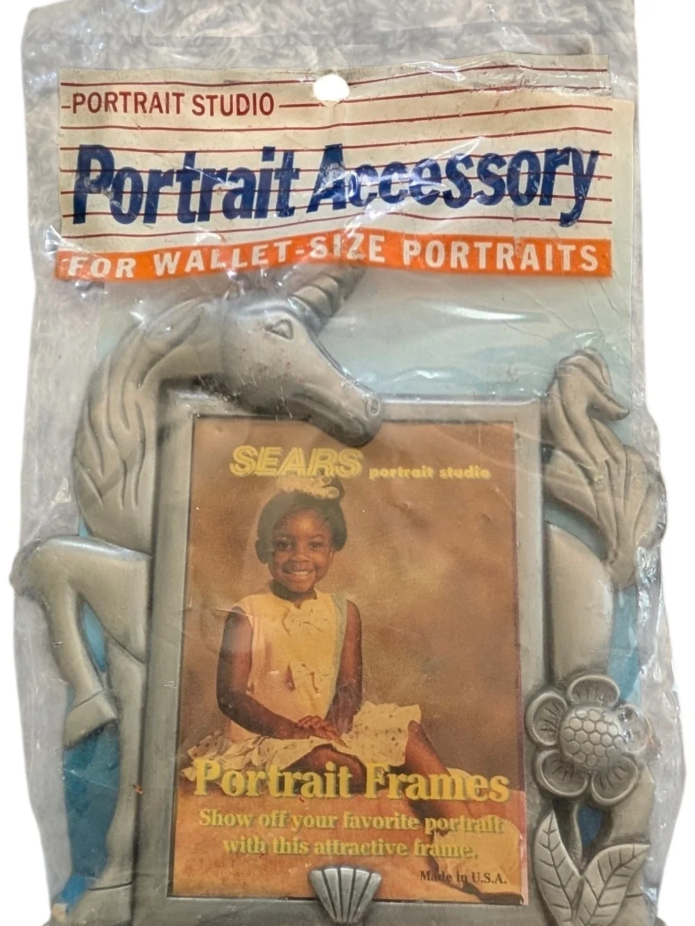 Sears Kids Unicorn Portrait Frame - Silver